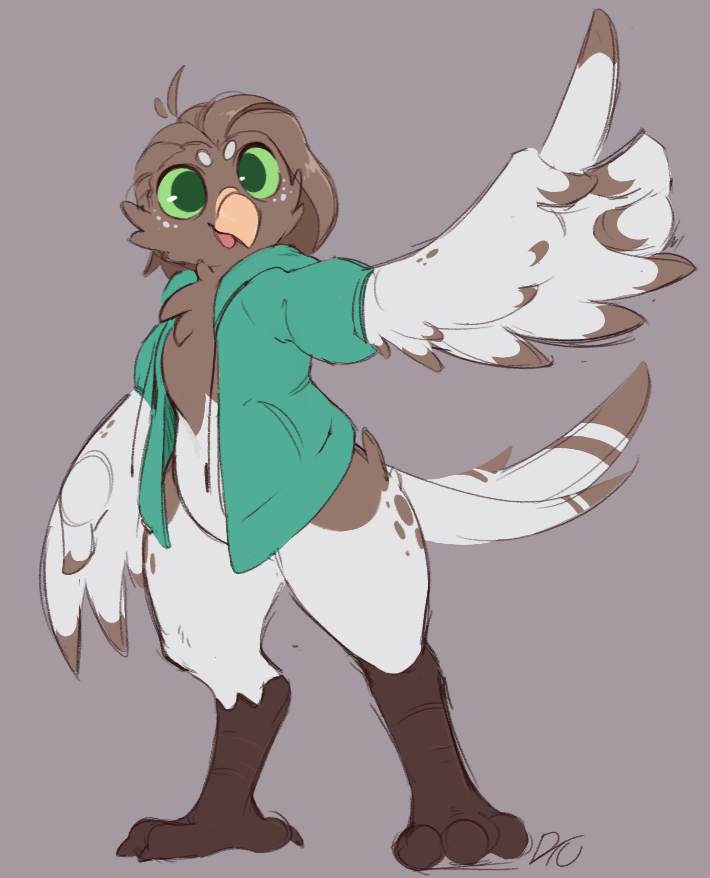 Draw_The_Stars's tweet photo. Finally gave my birdsona boyo colors, I am bird now. https://t.co/wdWR8Z87Pk