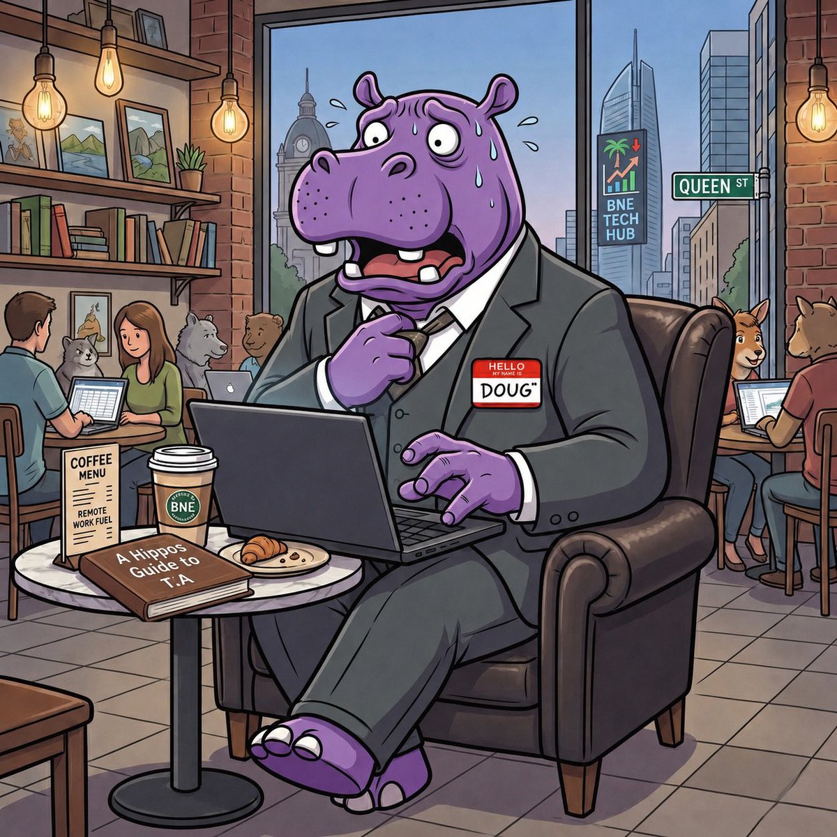 HeftyHippos's tweet photo. GM ☕🦛

Trading groups tell you what to buy.

Dougbot tries to explain why.

Every alert includes:

📈 the setup
🔍 the breakdown
📚 Explain mode
🎓 Teach Me mode

Because “buy here” isn’t nearly as useful as understanding what you’re looking at.

Doug’s still learning too. #nft https://t.co/3HtwMfKgxe