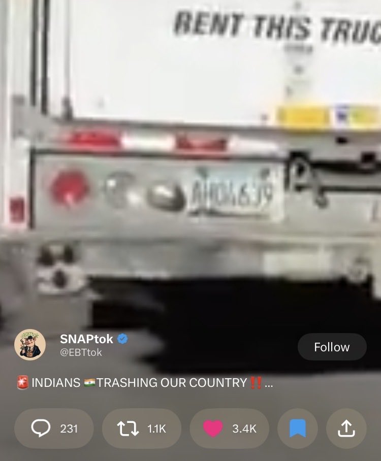 randy_marsh97's tweet photo. @EBTtok @Shoestring_Lab @uhaul

They rented your vehicle, license plate # AHO4639 or AH04639, to engage in public dumping.

@StateDept @DeputySecState @ICEgov 

There’s enough basis to subpoena rental records for this truck to identify these individuals and determine if they are deportation-eligible. https://t.co/H98KxdHWav