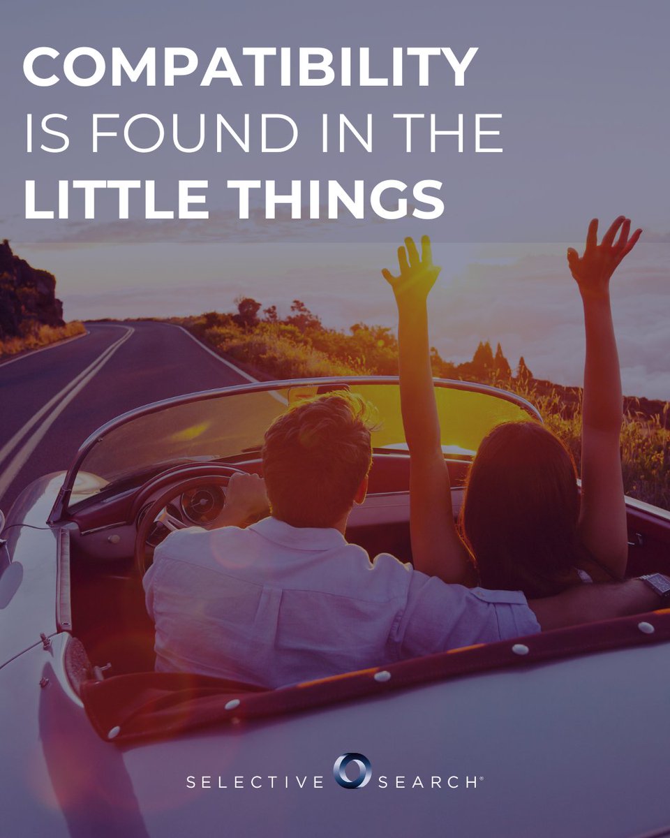 selectivesearch's tweet photo. True compatibility doesn't announce itself. It shows up in the inside jokes, the easy silences, the spontaneous detours. 

That's what our clients are looking for, and what we're built to find. Start your search: https://t.co/4PwPpiCR10 https://t.co/tMA2RKTVod