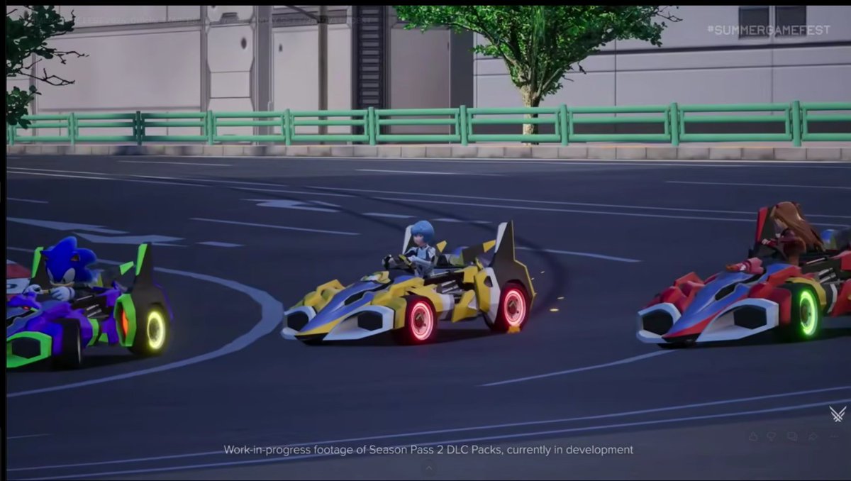 masibb64's tweet photo. @HoteiSaito @Wario64 I guess not...Sonic replaced Shinji😭 he's driving his Eva01 https://t.co/8S2Q16ZWgS