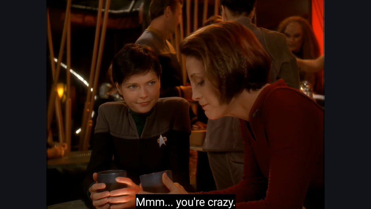 archaicf0ssil's tweet photo. Ezri flirts by making Kira diagnose her with mental illness https://t.co/ialKHcFFs0