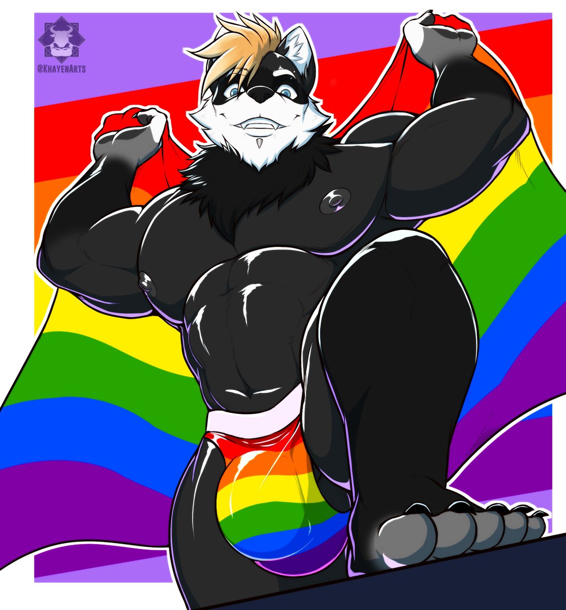 KhayenArts's tweet photo. Seems like this year's Pride is full of studs! 🏳️‍🌈 https://t.co/qonIleNLMp