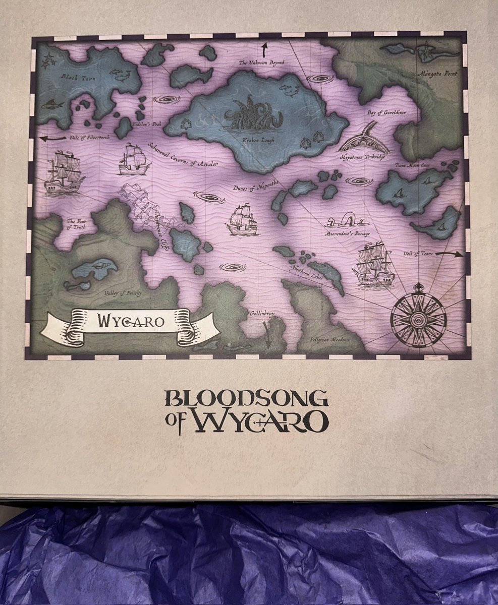 dailyplur1bus's tweet photo. First of all- Widow's Bay is SO GOOD!
Second- @AppleTV we Wycarians would love a poster or HQ pic of this map of Wycaro that was featured in the PR boxes 💜 https://t.co/rNIcABjlbW