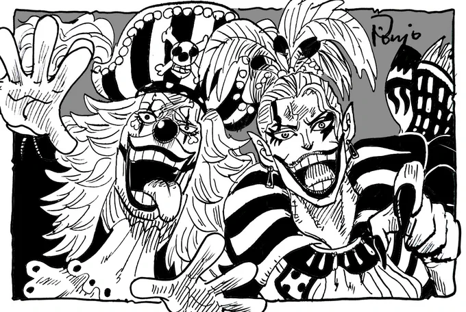 とんでもなく似た者同士
バギーとケフカ

#ワンピース #ONEPIECE #FF6 