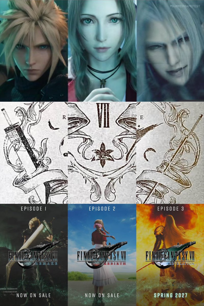 ClaireStrifeX02's tweet photo. #FF7 MAIN TRIO https://t.co/EvDpbwZyNb