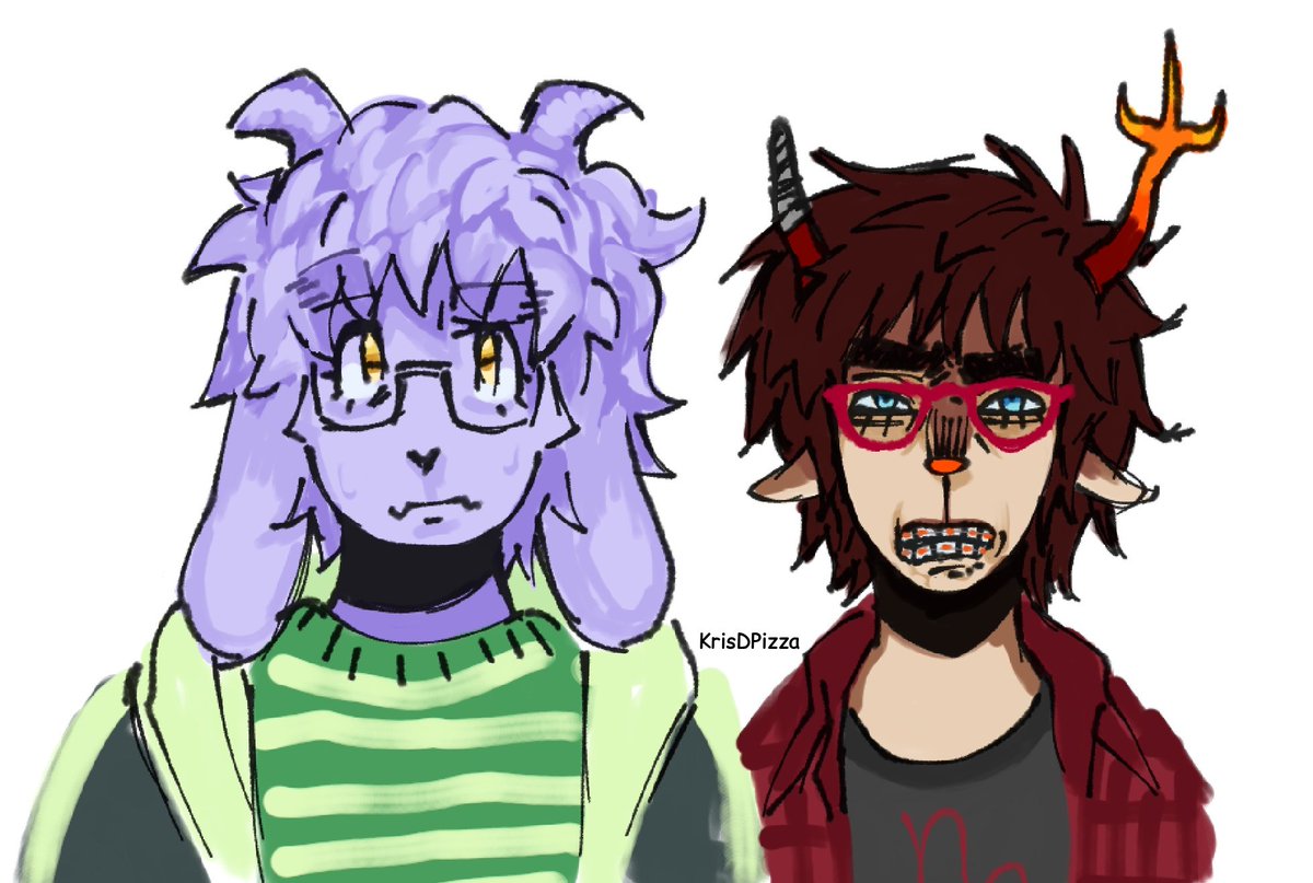 KrisDPizza's tweet photo. I don't remember if i already posted this. Teenage dessriel. #deltarune https://t.co/D2BALvrOO9