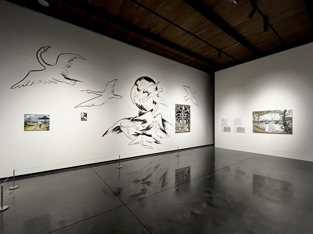 bijutsutecho_'s tweet photo. 「風間サチコ展：方丈ルームの1000里眼」（弘前れんが倉庫美術館）開幕レポート。
過去・現在・未来を見通し、人間の本性を描く21世紀のロマン主義作家
https://t.co/XYD9eL6Xn8 https://t.co/j81TOsPutU