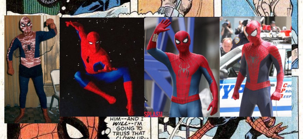 NirvanaM1nd's tweet photo. My ideal Spider-Man live action suit evolution based on preexisting examples + concepts/explanations for them in the replies https://t.co/jmuGbzqhJ9