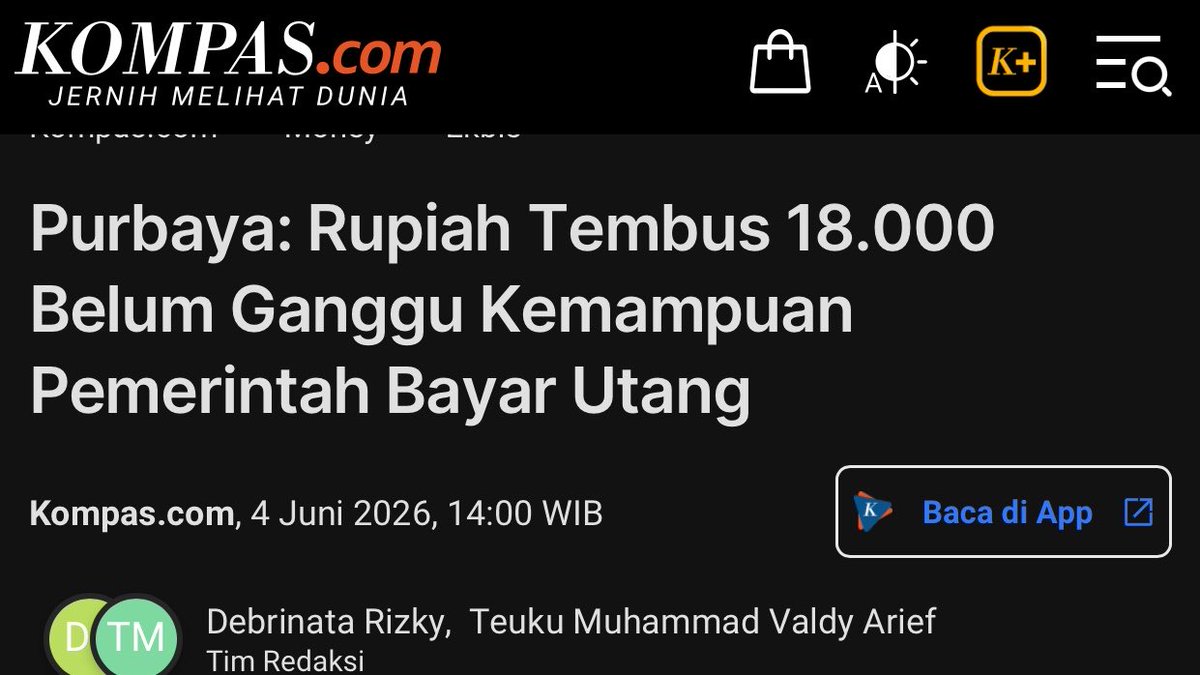 ThatSun510's tweet photo. Dari awal dilantik saya TAK PERNAH percaya Purbaya. Anda yg sudah ‘mimpi basah’ merasa Purbaya lebih baik dari Sri Mul, selamat terus bermimpi

Purbaya hanya lebih mendingan karena tdk didirect WEF langsung, tapi tetep Gak Guna, cuma BADUT yg Nyapuin dosa bosnya🤮

@StopPlandemit https://t.co/a3HcwjY3FD