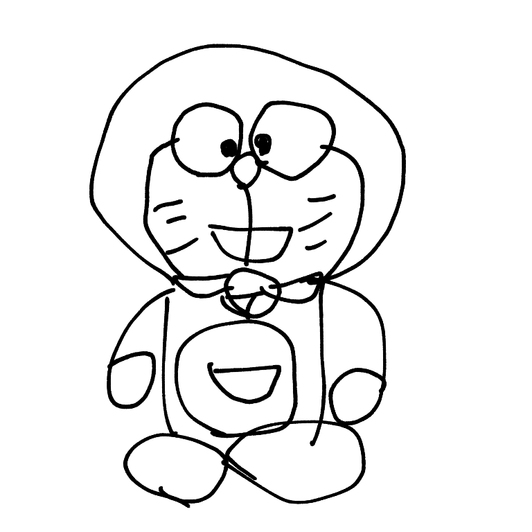 今日って6月6日にUFOがの日じゃん！これはうろ覚え絵描き歌で描いた