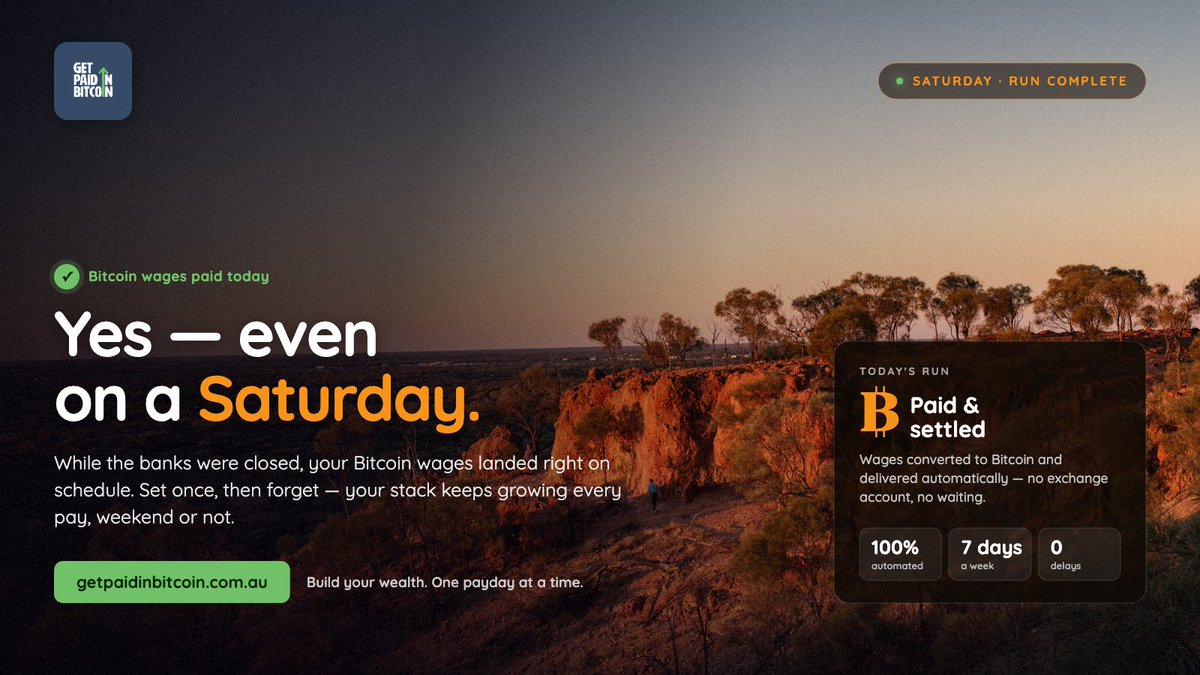 PaidInBitcoin's tweet photo. Clients continue to stack bitcoin.

🟠 Automated
🟠 Every payday
🟠 Zero time required
🟠 Zero decision fatigue https://t.co/yo0fAA7HxA
