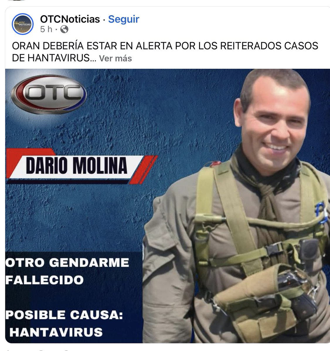 VeroVerokamar's tweet photo. @erictrrs07 @tonyaracre Aparte te enteraste que dos gendarmes murieron en Oran sin atención médica pq no tenemos obra social desde el 2025 y aunque anunciaron con bombos y platillos Medicus tampoco funciona. https://t.co/jUrwbvEbBO