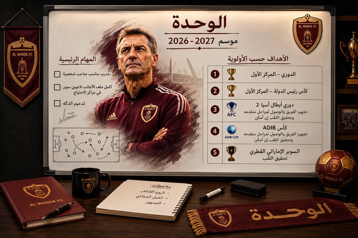 9saiiff's tweet photo. ما هي أهداف الوحدة مع شاموسكا؟ 
وما الذي يحتاجه الفريق لتحقيق لقب الدوري؟ https://t.co/hKFdxjcgOm