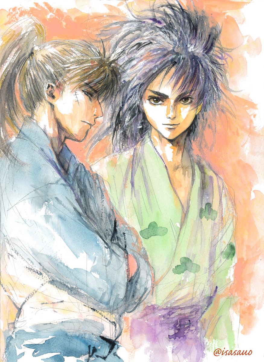isasauo's tweet photo. 再掲

六ろの日だっていうのに描けなくて、3年前に描いたものですが気に入っているので…… https://t.co/BpSRdteJsM