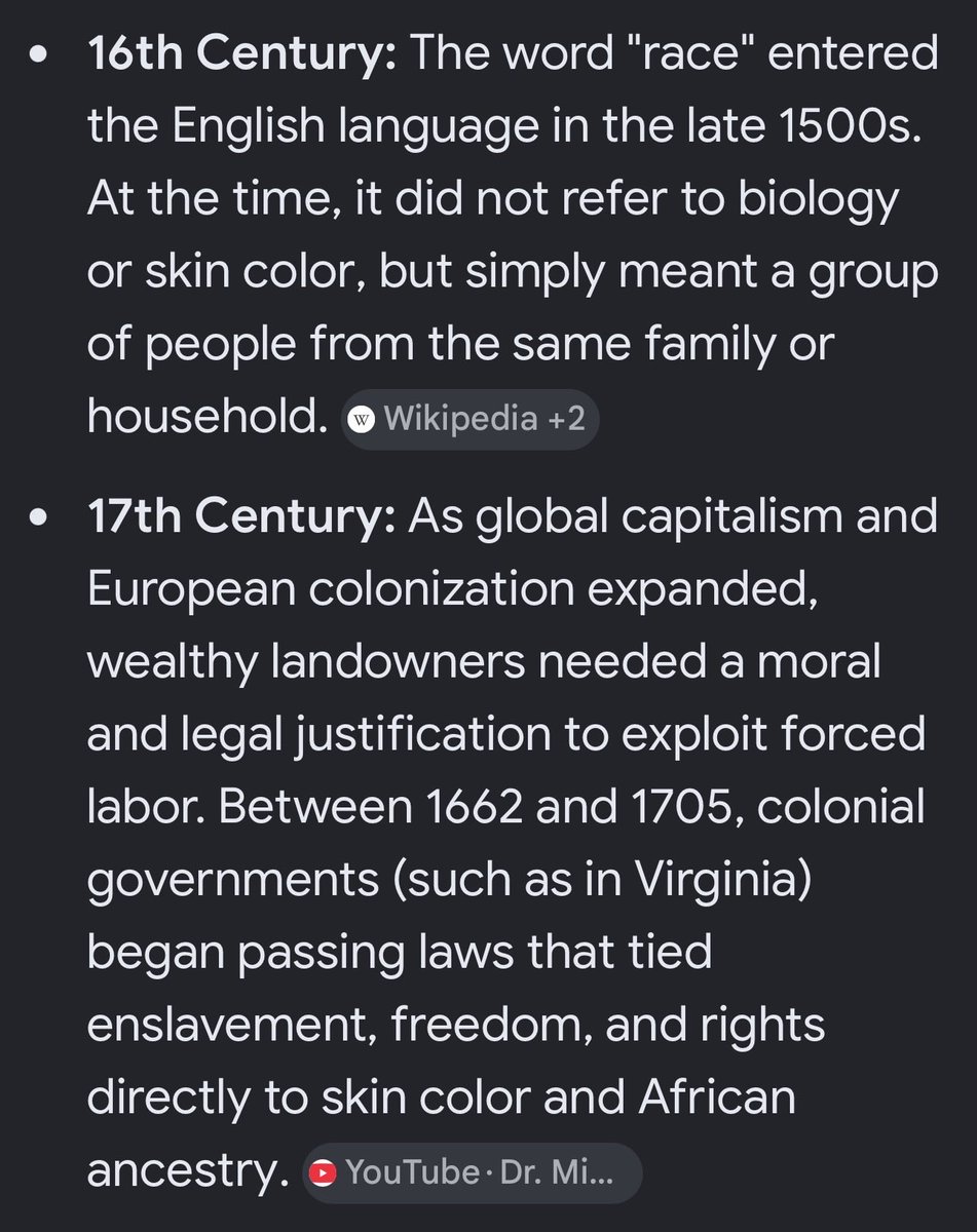 ideuhz's tweet photo. @2084Official @MBuuCapital @queenie4rmnola I don’t dispute that it’s a category people currently use, but it definitely was invented by Europeans to legitimize their delusion of superiority and to justify dehumanization. That’s a fact, even if you don’t like it. https://t.co/nz1bIt2Nyq