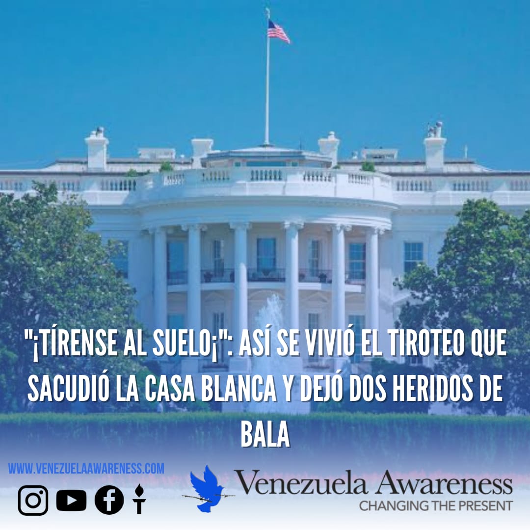 VenezuelaAF's tweet photo. 🚨CIERRE DE LA CASA BLANCA POR TIROTEO🚨

El complejo de la Casa Blanca fue cerrado de forma preventiva tras un tiroteo en sus cercanías, dejando al menos dos heridos, incluido un sospechoso, según medios estadounidenses. 
https://t.co/eMRbodGUxs https://t.co/GJSbqtJx91