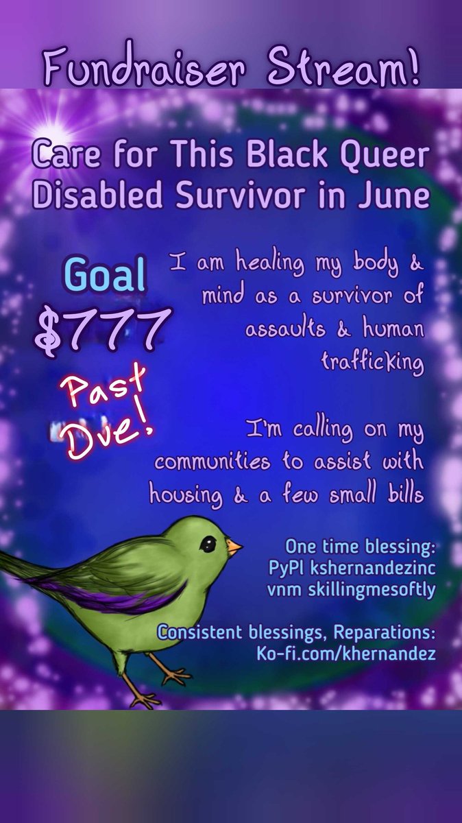 toadlyturtle's tweet photo. Please join #SabiLewSounds #fundraising stream to help our friend @KSHernandez2 meet past due housing goal!
9-ish PM ET tonight on #Twitch
https://t.co/NPG8lkbR1Q
#Crowdfund #Fundraiser #DirectAid https://t.co/Zoo3MxfpS1