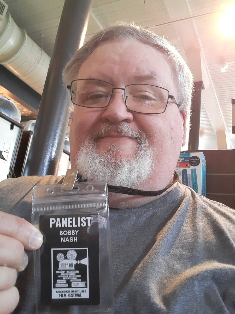 bobbynash's tweet photo. I had a fun time today at Story on the Square for the first ever McDonough Storytellers Film Festival event in McDonough, GA  The panel I was part of, 'The secret sauce to great storytelling' was fun and I met some wonderfully creative folks. I hope they do it again next year. https://t.co/hOYh3DAjCk