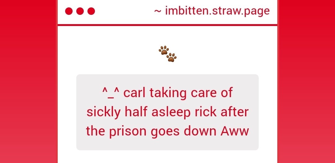 imbitten's tweet photo. carl is the alpha that stepped up 100 trukes https://t.co/Cq3YjKiyc7