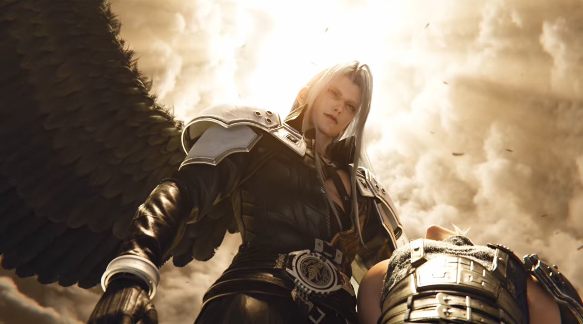 magicspeedstar's tweet photo. I realised sephiroth is holding a passed out cloud here…this is the stuff of fanfiction the sefikura about to go CRAZY in this game https://t.co/bX2Xbz9okB