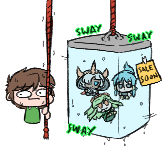 PeteLavaDigger's tweet photo. daily doodle #83: me and the adoptables 
THEY ARE ON SALE IN AN HOUR AND 15 MINUTES
first come first serve in twitter dms https://t.co/iMdIQt8fFy