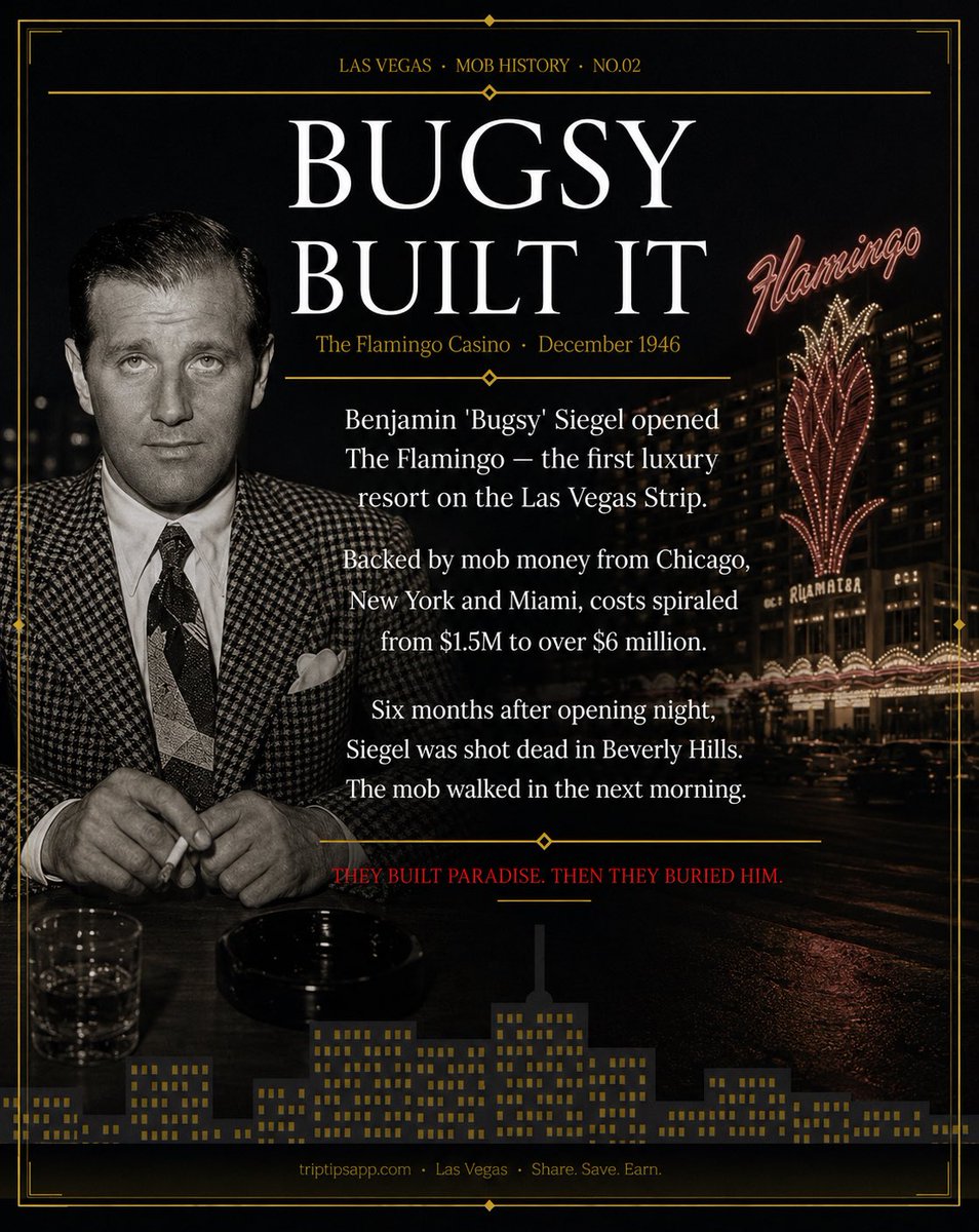 TRIPTIPSAPP's tweet photo. The OGs of Las Vegas. 

#lasvegas #mob #bugsy #triptipsapp https://t.co/h1OrSnssBH