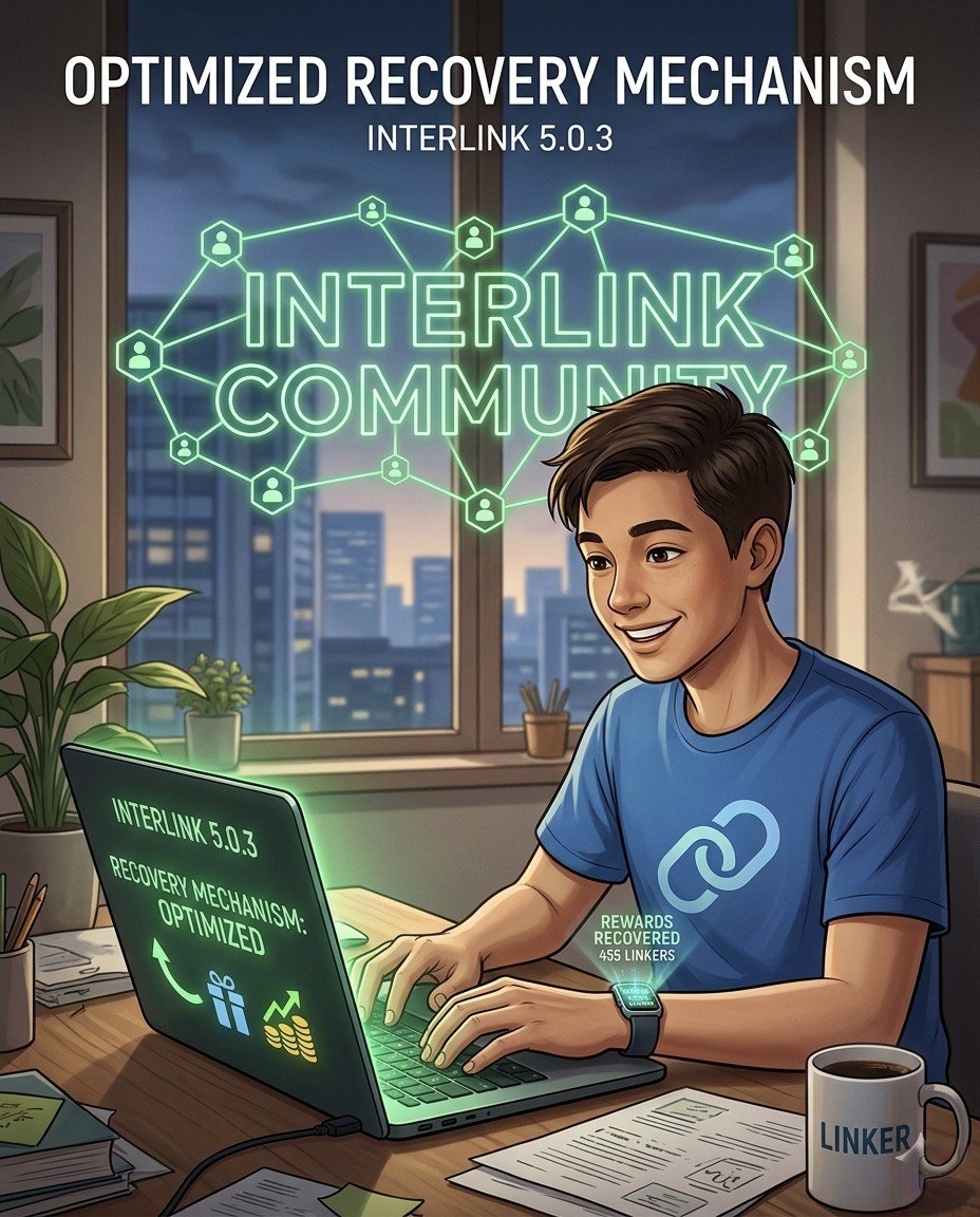interlinkAg's tweet photo. ❤️ InterLink 5.0.3 Key Update: Fully Optimized Recovery Mechanism for Consumed Rewards!

Life isn't always easy — work pressure, health issues, family responsibilities... all of these may temporarily interrupt your mining. InterLink doesn't want to punish anyone for that. Instead, we aim to build a truly inclusive and sustainable network! 🙏

✨ Highlights of the new mechanism:

· No more worrying about maintaining a continuous record ✅
· Continue building your mining sessions as usual, and claim recovery rewards more easily 🎁
· Greatly simplified process, with a more user-friendly experience 😊

This update not only reduces pressure on our users but also brings renewed energy to the entire community.
Thank you to every persistent Linker — let's continue to make InterLink even better together! 💪

#InterLink #ITLG #ITL