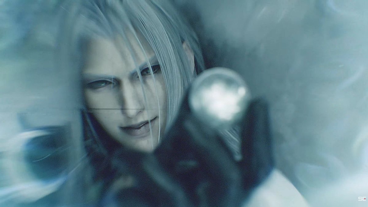 Shunkiroth's tweet photo. Os voy a lanzar la primera locura que he visto en el teaser de Final Fantasy VII Revelation porque si yo no me voy a dormir tranquilo, vosotros tampoco.

¡¿SEPHIROTH CON LA MATERIA BLANCA EN LA MANO, Y LLENA?!

#FFVIIR #FF7 https://t.co/jjCrzQJ4B1