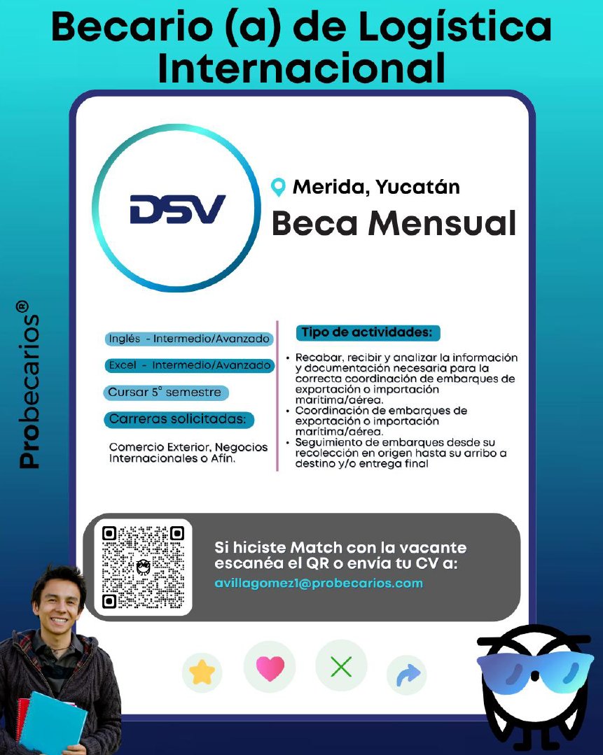 FcaUady's tweet photo. Compartimos las siguientes oportunidades para prácticas profesionales para LMNI y LATI: https://t.co/oBuJJ6HbFr