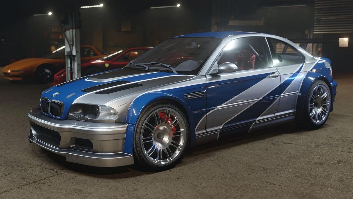LittleBigSpikey's tweet photo. The BMW M3 GTR from Need for Speed Most Wanted truly is the most iconic car in racing games at this point https://t.co/AgQNLSt3RI
