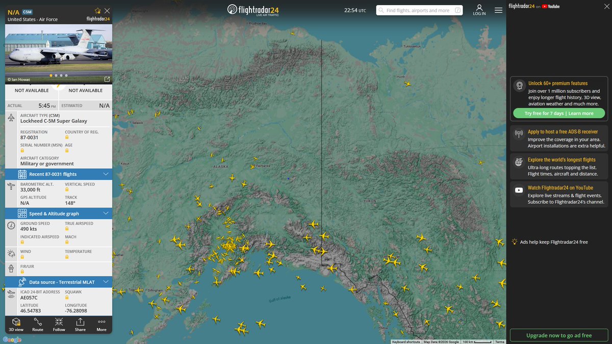 AIYeyENGDdJkjTr's tweet photo. June 6, 2026
#Langley AFB, Hampton #Eielson AFB #Okinawa Kadena Air Base #Tokyo Yokota Air Base #Guam Andersen Air Force Base  #Misawa Air Base #Eielson AFB ==> #Springfield Westover Air Reserve Base, Massachusetts

#RCH1809 #AE057C USAF C-5M Super Galaxy https://t.co/vvR6M5e2r7