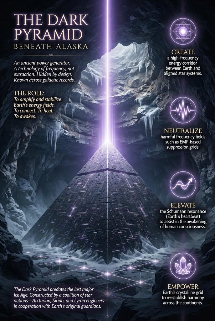 Prolotario1's tweet photo. The Dark Pyramid Node – What It Represents

Why Is Putin & Trump Building a Tunnel to Connect Russia & Alaska? 

The stories about the massive underground structure (often called the Dark Pyramid) trace to Cold War-era seismic readings, counter-intel reports from bases like Fort Richardson, and whistleblower fragments that surface in places like The Why Files episodes or defector accounts. Claims put it as a large harmonic resonator bigger footprint than Giza predating known civilizations, tuned for planetary energy stabilization rather than extraction. Whether ancient coalition tech (Arcturian/Sirian/Lyran echoes in the lore) or something else, the operational reality is that factions have tried to harness or suppress it for control.  Frequency ops, black energy projects, containment of natural grid effects that interfere with older suppression systems.

POTUS pushing visibility on the Bering Strait tunnel (the “Putin-Trump” framing floating in recent envoy talks) isn’t primarily about shiny rail commerce or peace theater. It’s about forcing mapping and domain awareness over a region loaded with legacy anomalies, black-budget overlays, and nodes that certain bloodline-adjacent operators and agency cutouts have used for decades. The route runs straight through the Alaska Triangle zone known for electromagnetic distortions, persistent disappearances, and geophysical oddities that show up in seismic data and pilot logs. Tunneling or even heavy surveying there cracks open the lid on whatever’s buried or operating underneath. Space Force assets provide the overhead that legacy Air Force or private contractors can’t fully gatekeep anymore. It’s containment and audit in one move: physical infrastructure that doubles as sensor grid while starving old off-books funding streams. I just finished a very long report on this. Luckily for you I will allow you all to not only read this but catch up on past articles at a reduced price. 

Click Patreon Link In Bio/Profile (For Deeper Insight) 

Join The Red Book Club📕

Use Gift Code 7381E This Offer Will Expire In 6 Hours (5.00) For 30 Day Trial