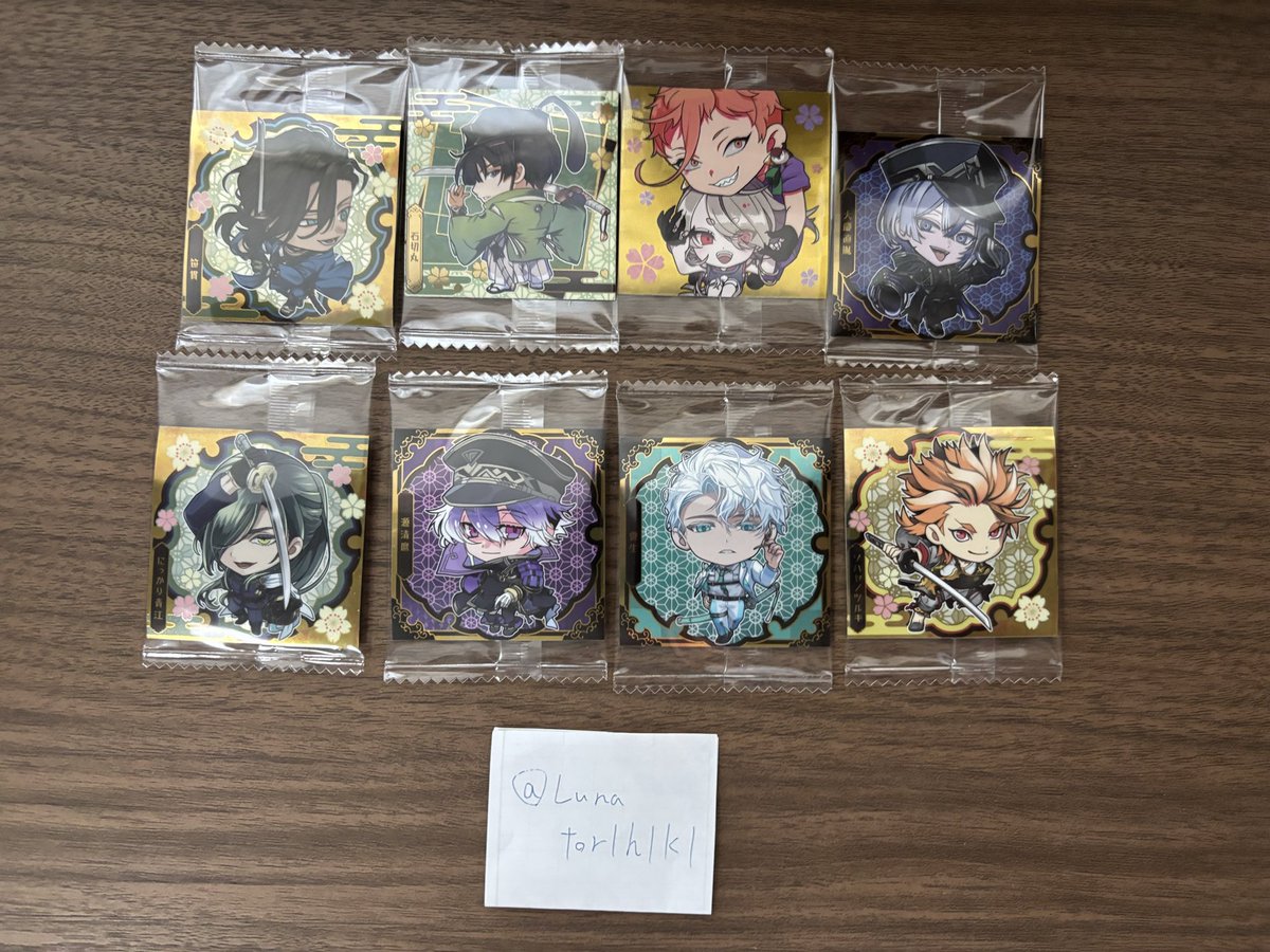 Lunator1h1k1's tweet photo. 【譲渡】刀剣乱舞 にふぉるめーしょん ウエハース

譲) 過去弾 歌仙 五虎退 陸奥守 清麿 小狐丸 鳴狐 笹貫 ソハヤ 石切丸 岩融＆今剣
今弾 大慶 日本号2 雲生 青江 

求)各110円+送料

1枚目上段は2枚目上段1点あわせて
福岡天神博多手渡しor郵送(3~)
検索からもお気軽にお声掛けください...！ https://t.co/FXWUCVJsYL