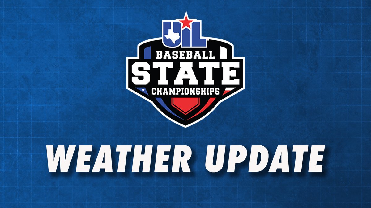 uiltexas's tweet photo. 🌦️ Weather Update: 7:00pm  5A-D1 game. 

We have entered a weather delay due to lightning.  

30 minutes per lightning strike. Will update once game resumes. https://t.co/QlpfS7w9GA