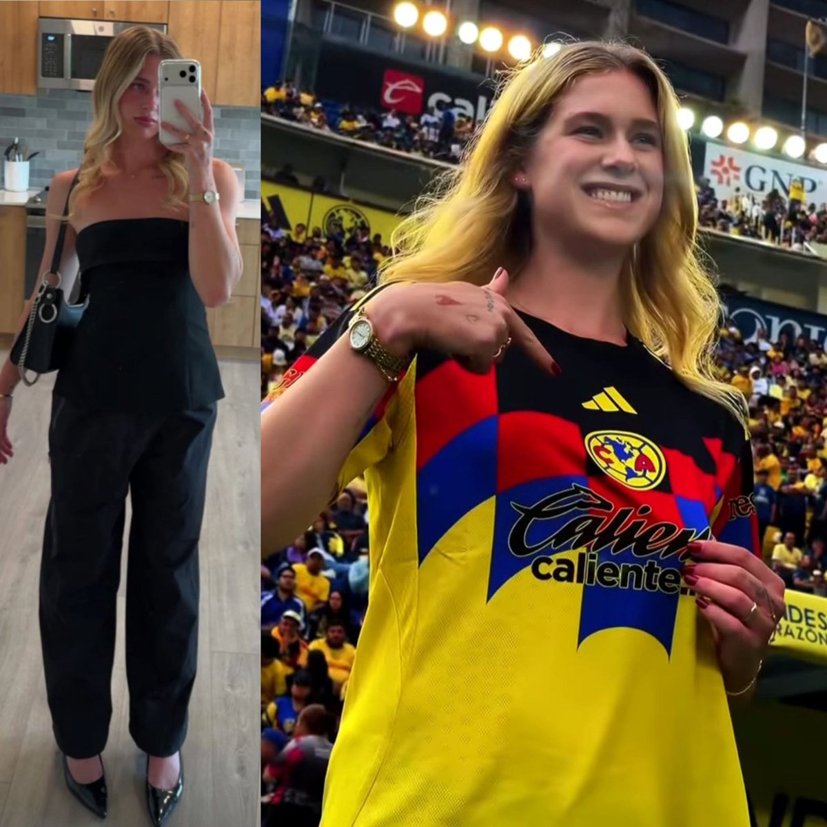 El_Hincha12's tweet photo. Annie Karich 🦅 le quedaba a su medida la playera del América Femenil 🫶 https://t.co/WktnrimvIC