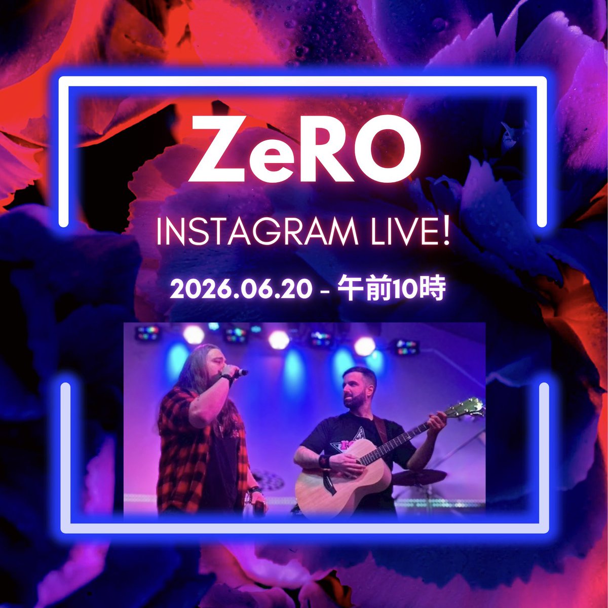 ZeRObandBoston's tweet photo. 皆さん、ぜひInstagramのライブ配信にご参加ください！
6月20日の午前10時にお会いしましょう！
時差の都合で早い時間になってしまい、申し訳ありません！
#ZeRO #ライブ配信 #オリジナル曲 #カバーソング #instagramlive  
https://t.co/m3gJVYzp7A https://t.co/yBgSpd7kUU
