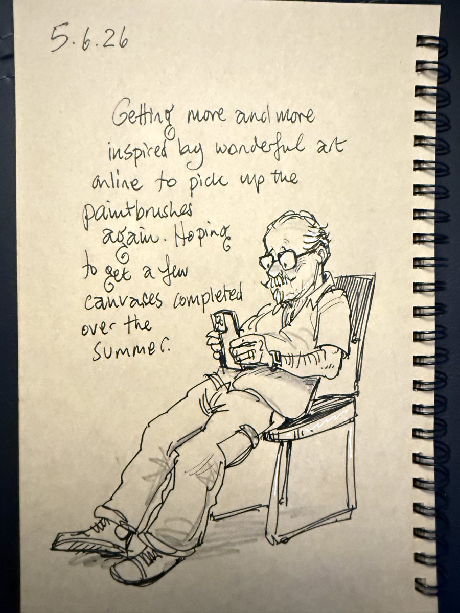 GaryScribbler's tweet photo. Looking to try a nice, loose style and set up a new online shop/gallery. Keep watching this space! #doodleaday #lovepainting #artmatters https://t.co/60bS649Qij