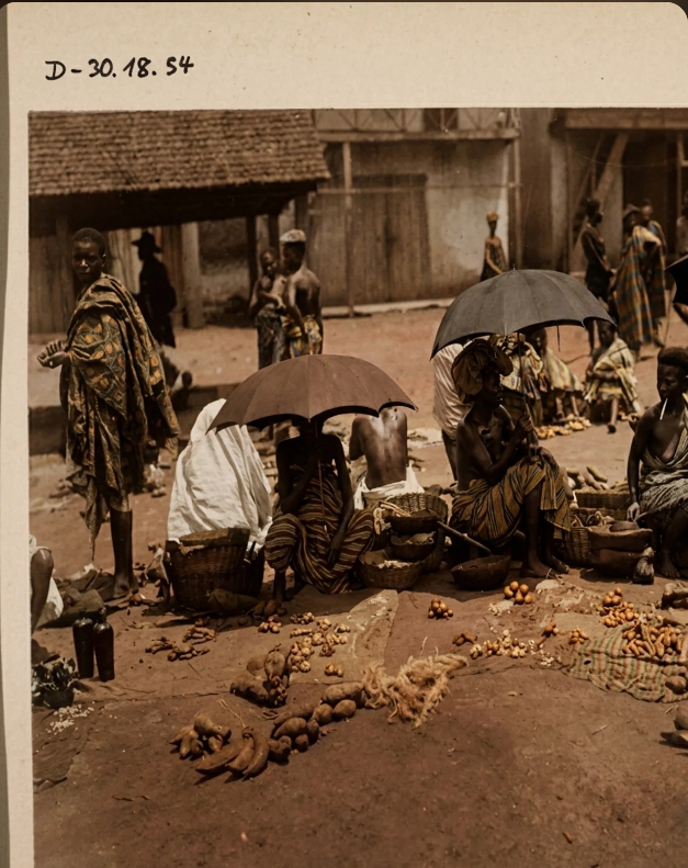 KZankeli's tweet photo. kumasi market scene, c. 1896. https://t.co/uBSCc1ztgw