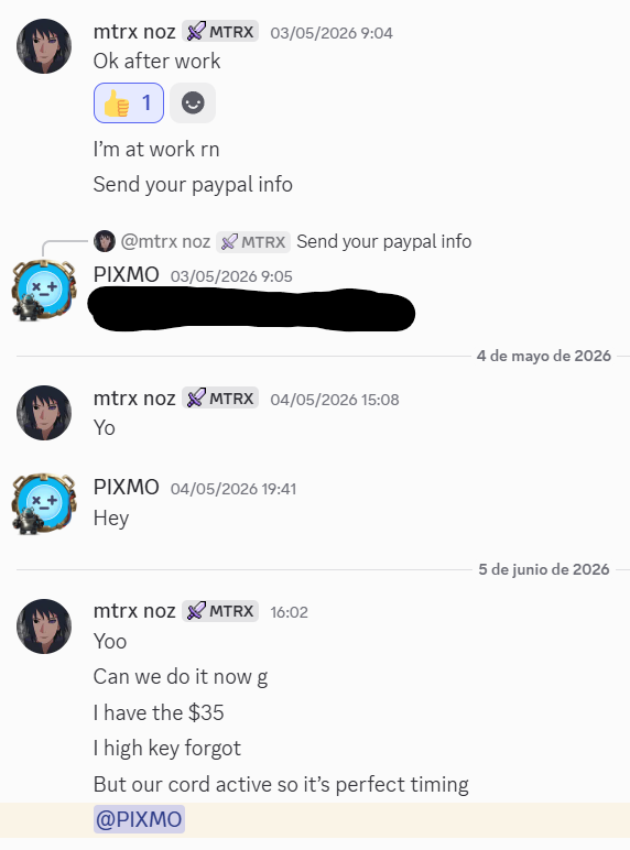 Pixmo_Gaming's tweet photo. Be careful with @MTRXGAMIN
I am publicly clarifying a contractual situation to maintain transparency regarding my work as a UEFN developer. A client hired me specifically to develop a "storm system," which was delivered and verified as functional according to our agreement (1/4) https://t.co/u1tA2MMJF7