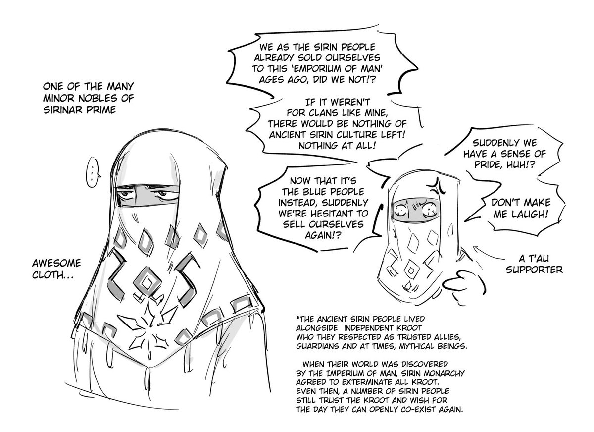 m0pan_40k's tweet photo. Thinking about a guy  (t’au supporter on an imperial world) who thinks like this…😇

And a look into a homebrew world I’ve been thinking about! https://t.co/xywq2SkdAz