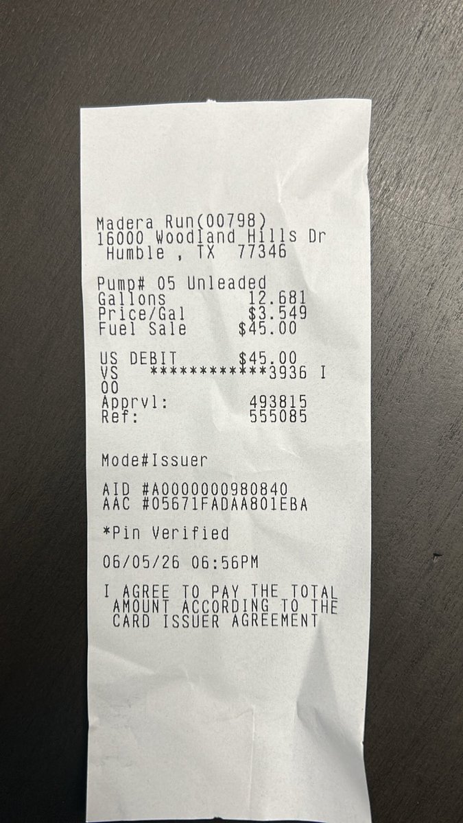 Real_RRJ12's tweet photo. What the F@#k?  $45 for a 13 gallon, 4 cylinder engine.  C’mon Man https://t.co/brwP27rNKC