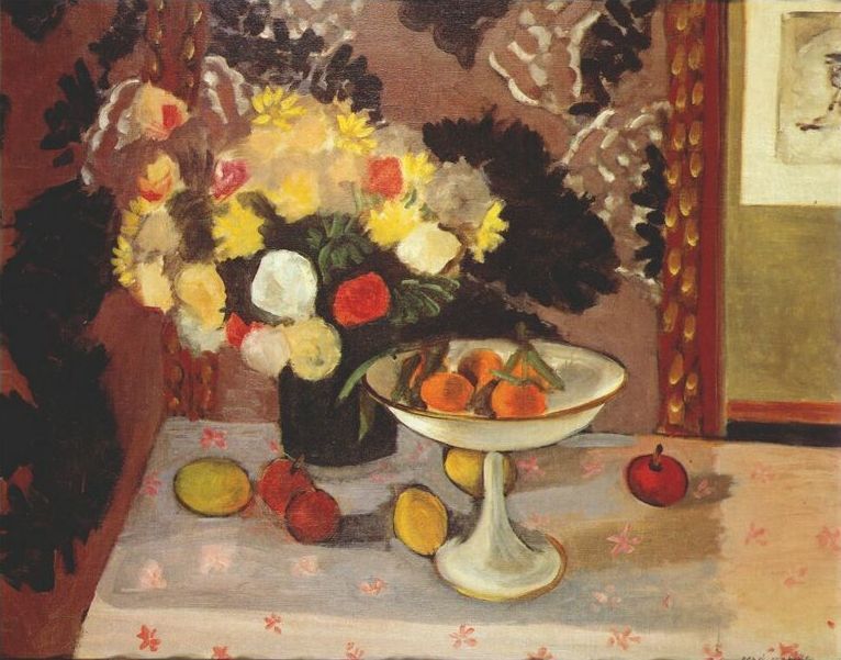 artistmatisse's tweet photo. Still Life (Bouquet and Compotier) #artbots #matisse https://t.co/Mxv5LSGTS7