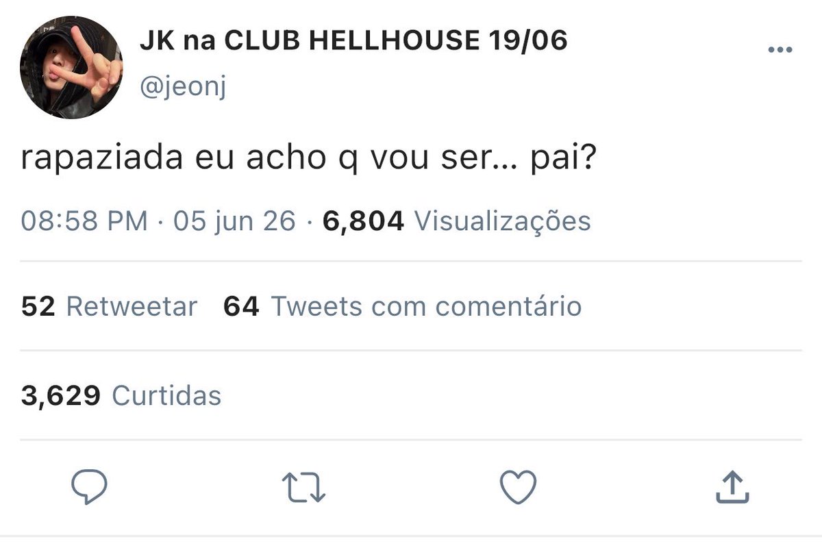 rm__j's tweet photo. #jikookau

onde jimin, divorciado e pai de dois, depois de comemorar o aniversário de 30, termina a noite na cama de um novinho ricaço, ou, onde jungkook, semanas depois de uma transa sem precedentes, recebe de um número desconhecido a mensagem:

“parabéns, o palito ficou azul”. https://t.co/ngQAtxJT76