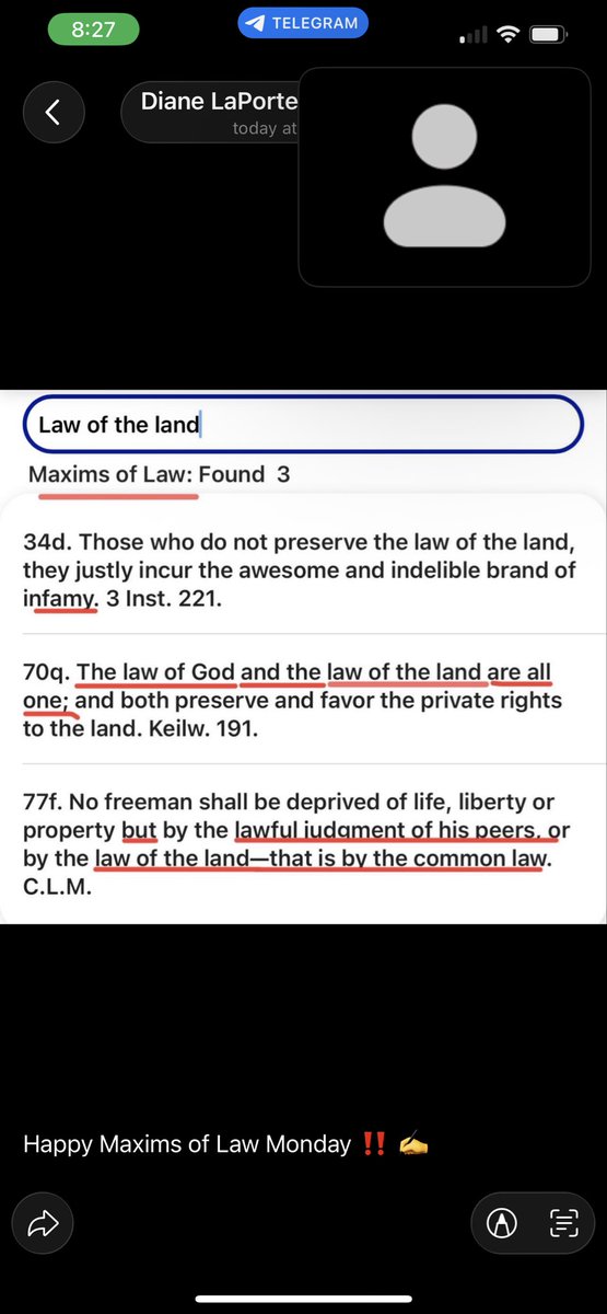 BettyIrvin2's tweet photo. @AGJayJones An affirmative statute does not take from the common law. Jenk. Cent. 24.
An amendment [to the original instrument] is not a repeal. [Fundamental principles are not annulled by amendment.]. Mass. Bond &amp; Ins. Co. v. U.S., 352 U.S. 128, 139.
Laws are silent amidst arms. 4 Inst. 70 https://t.co/SdAho8GP5S