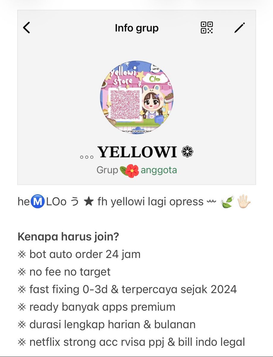 itsnowbwall's tweet photo. @KapOndra lesgooo join yellowiress lagi opress nih, proses sat set dan full garansi. gak perlu bingung order tengah malem udah ada auto order 24 jam loh☘

Selalu restock tiap hari https://t.co/TfAbvY7Dp6