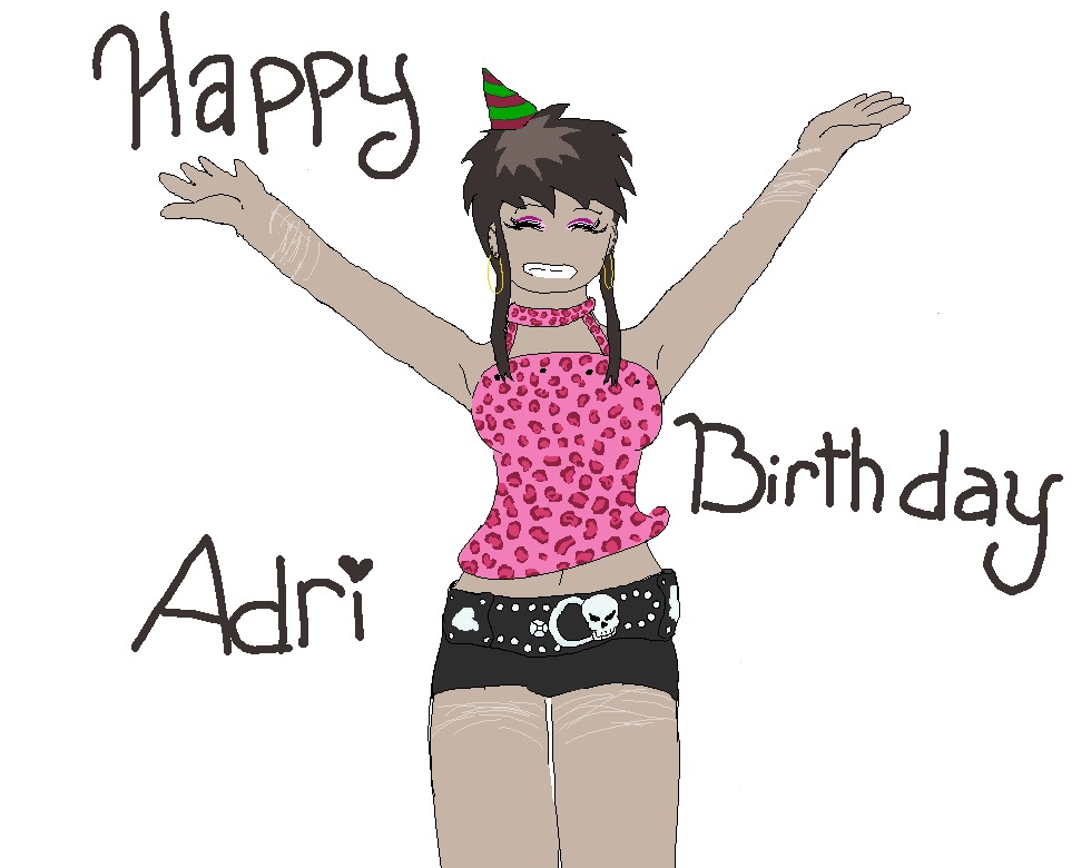 Frizzles_'s tweet photo. Super late but, happy birthday Adri !!! https://t.co/vAKewcBT7L