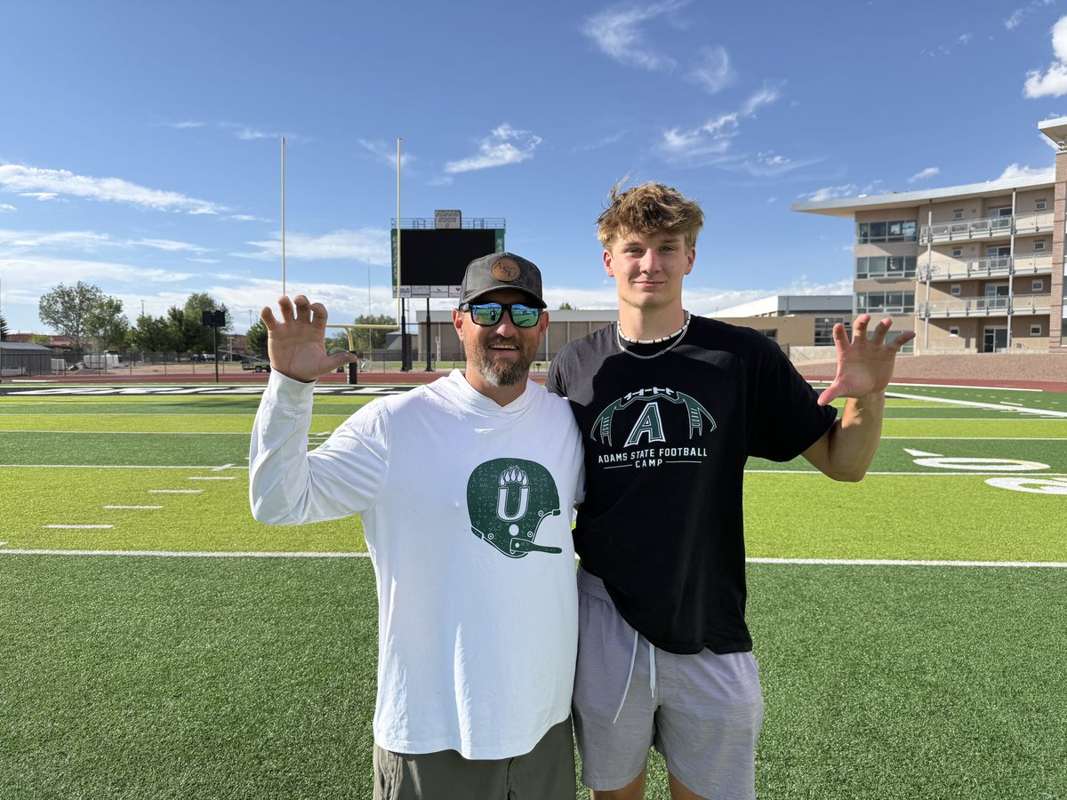 Liam_Deater's tweet photo. After a great camp I’m excited to receive an offer to Adam State!
@asugrizzliesfb @CoachKyser @CoachGallasASU @CoachByrd916 @coacholney @CoachRowlett @CoachGossageASU 
@CoachSchrenk 
@MontroseFB 
@CoPreps @PrepRedzoneCO https://t.co/Lar0sxpXQJ