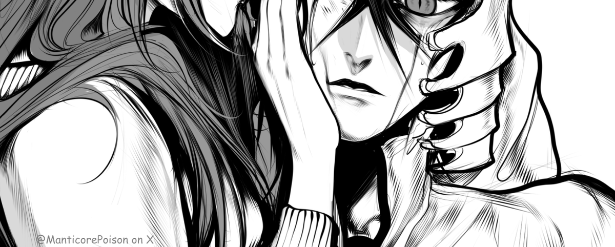 ManticorePoison's tweet photo. There's no finished content yet, but you can expect...🎂✨
#Ulquiorra #Orihime #Ulquihime #ウル織 https://t.co/CBJzZODfTI