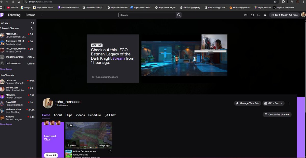 taharxmaaaa's tweet photo. bonsoir je suis un jeune streamer canadien venez donner un coup d oeil et on parle ensemble 

https://t.co/dPv5KsZ3hi https://t.co/0ySQGNkHcJ
